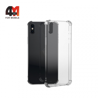 Чехол Iphone Xs Max пластиковый с усиленными углами, прозрачный, ipaky