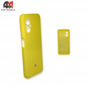 Чехол Xiaomi Poco M5 силиконовый, Silicone Case, желтого цвета
