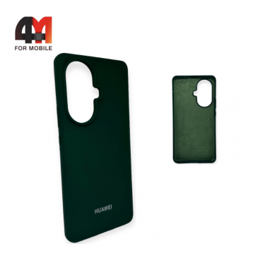 Чехол Huawei Nova 11 Silicone Case, темно-зеленого цвета