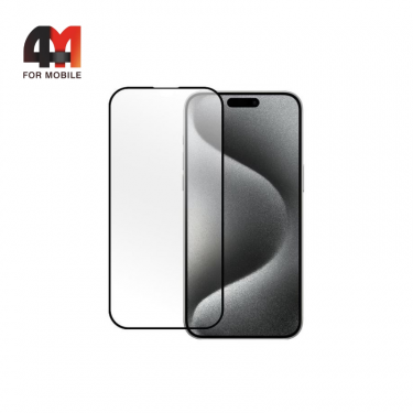 Стекло Iphone 15 Pro Max ПП, матовый, черный