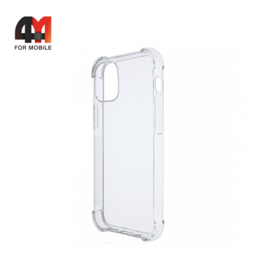 Чехол Iphone 12 Mini силиконовый с усиленными углами, прозрачный