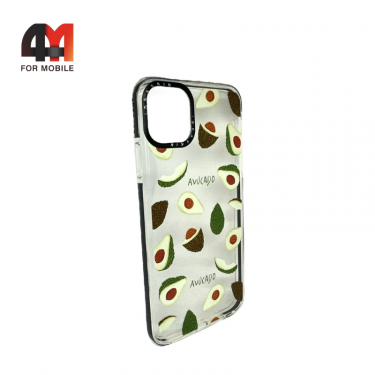 Чехол Iphone 11 Pro Max силиконовый с рисунком, авокадо