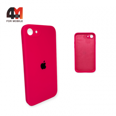 Чехол Iphone 7/8/SE 2020/SE 2022 Silicone Case Squared, 47 ярко-розового цвета