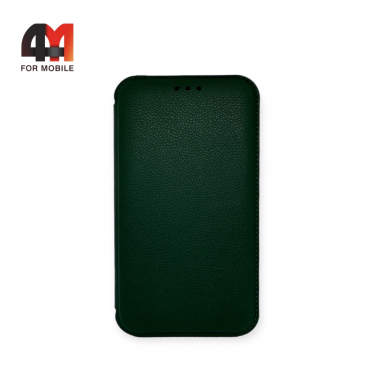 Чехол книга Iphone 13 Pro зеленого цвета