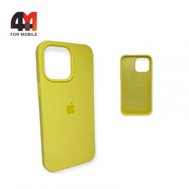 Чехол Iphone 14 Pro Max Silicone Case, 37 лимонного цвета