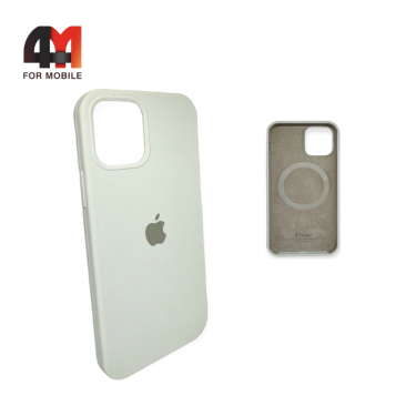 Чехол Iphone 12 Mini Silicone Case + MagSafe, White