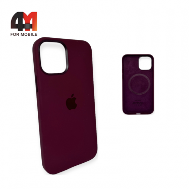 Чехол Iphone 12 Mini Silicone Case Premium + MagSafe, Plum
