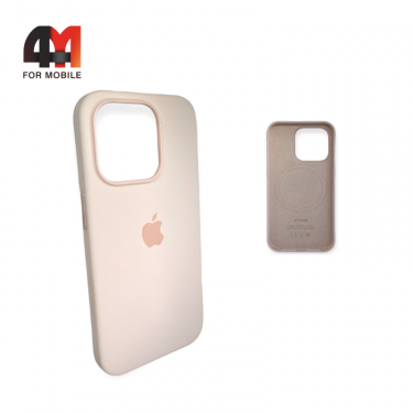 Чехол Iphone 15 Plus Silicone Case Premium + MagSafe, Light pink