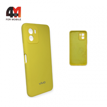 Чехол Vivo Y15s 2021 Silicone Case, желтого цвета