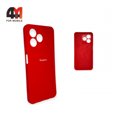 Чехол Realme C53 Silicone Case, красного цвета