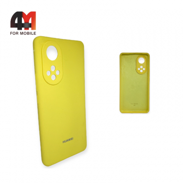 Чехол Huawei Honor 50/Nova 9 Silicone Case, желтого цвета