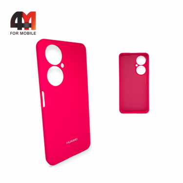 Чехол Huawei Nova 11i 4G Silicone Case, ярко-розового цвета