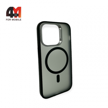 Чехол Iphone 13 пластиковый с MagSafe, черного цвета, Hicool