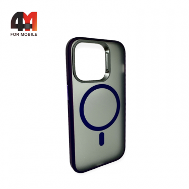 Чехол Iphone 13 Pro пластиковый с MagSafe, фиолетового цвета, Hicool