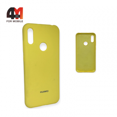 Чехол Huawei Y6 2019/Honor 8A/Y6s Silicone Case, желтого цвета