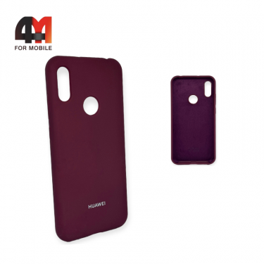 Чехол для Huawei Y6 2019/Honor 8A/Y6s Silicone Case, цвет марсала