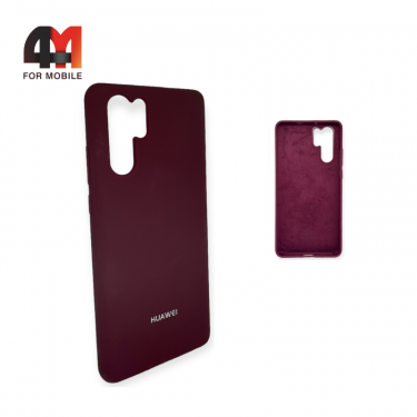 Чехол Huawei P30 Pro Silicone Case, цвет марсала
