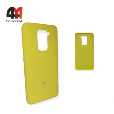 Чехол Xiaomi Redmi Note 9/Redmi 10X Silicone Case, желтого цвета