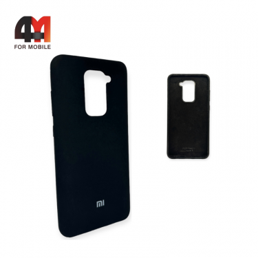 Чехол Xiaomi Redmi Note 9/Redmi 10X Silicone Case, черного цвета