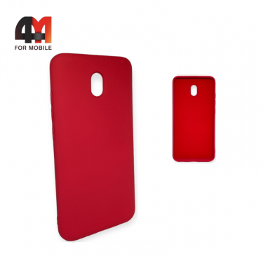 Чехол Xiaomi Redmi 8A Silicone Case, малинового цвета