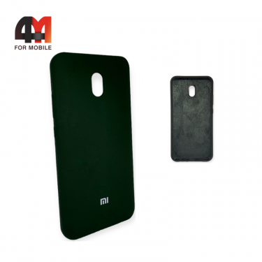Чехол Xiaomi Redmi 8A Silicone Case, темно-зеленого цвета