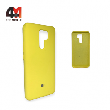 Чехол Xiaomi Redmi 9/Poco M2 Silicone Case, желтого цвета
